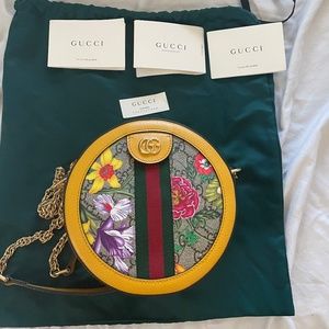 Gucci Ophidia Floral round bag